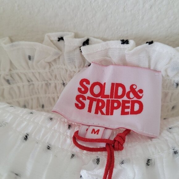 NWT Solid & Striped Remy Polka Dot Crop Top - Picture 8 of 15